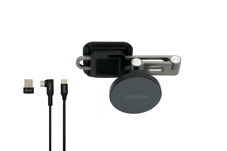 AMPTech® Invisible Foldaway Car Mount with Mag Safe Charger